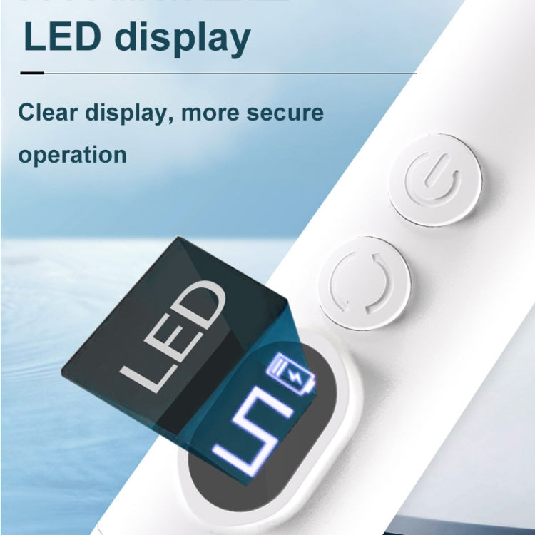HX-10 LED Digital Display Multifunctional Nail Polisher Polishing and Exfoliating Manicure Tools(White) - Grinding Tools & Accessories by PMC TechLife | Online Shopping South Africa | PMC TechLife | Buy Now Pay Later Mobicred