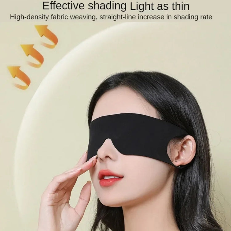 Strong Blackout Soft Relieve Fatigue Eye Protection Skin-Friendly Breathable Elasticity Washable Eye Mask, Size: M(Black)
