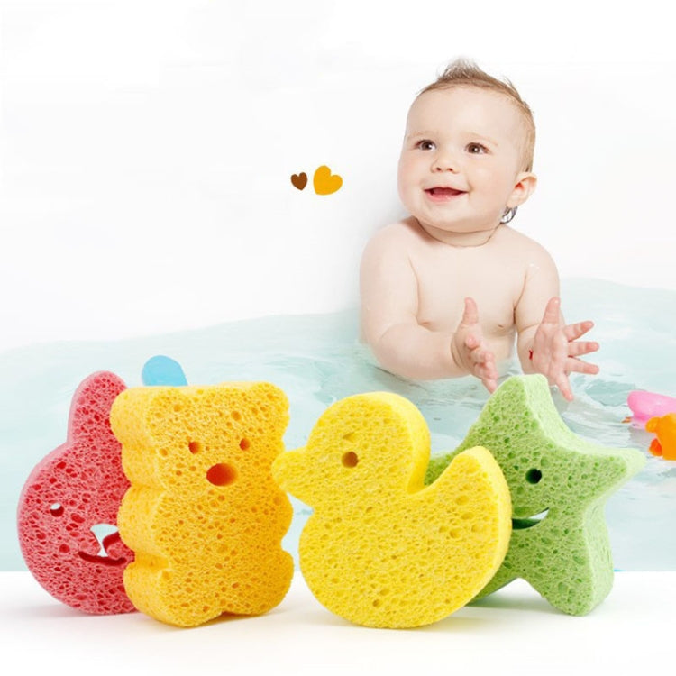 Baby Bathing Wood Pulp Sponge Cute Cartoon Soft Bath Sponge Bath Scrubber, Model: Duck - Bath Brushes & Sponges by PMc TechLife | Online Shopping South Africa | PMc TechLife | Buy Now Pay Later Mobicred