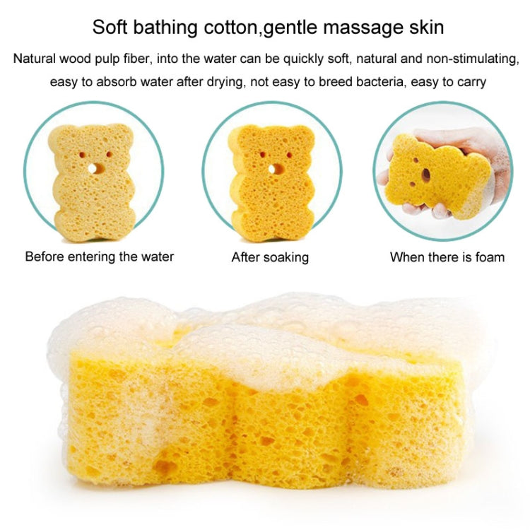 Baby Bathing Wood Pulp Sponge Cute Cartoon Soft Bath Sponge Bath Scrubber, Model: Little Star - Bath Brushes & Sponges by PMC Jewellery | Online Shopping South Africa | PMC Jewellery | Buy Now Pay Later Mobicred