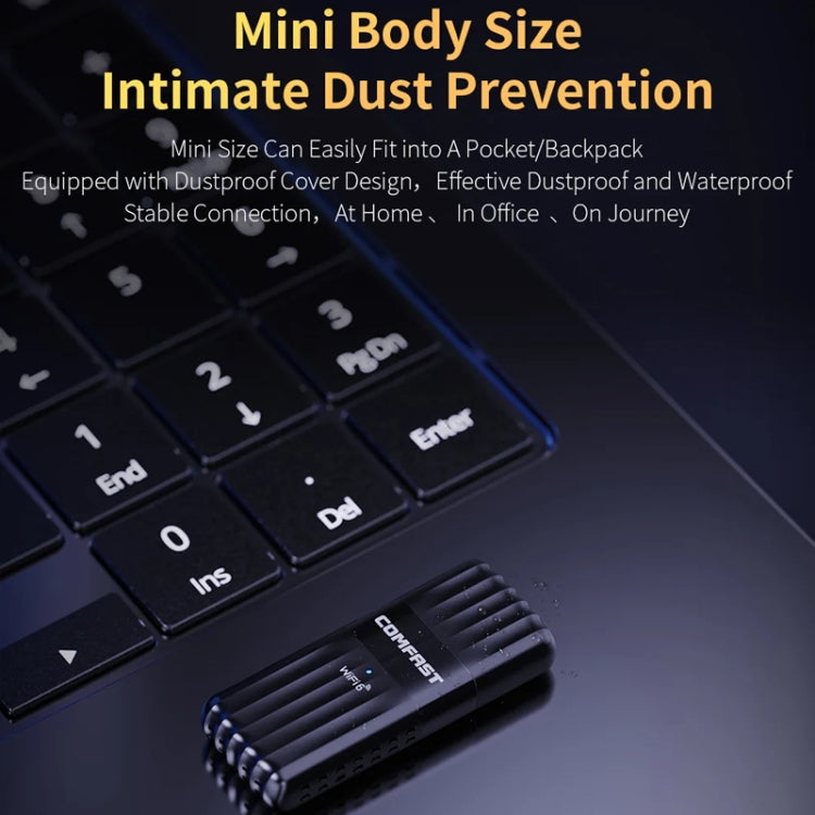 COMFAST CF-943AX WiFi6 USB Adapter AX900 Bluetooth 5.3 2.4G / 5.8G Wireless Network Card - free shipping - PMC TechLife - Order now!