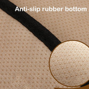 Non-Slip Rhombus Imitation Linen Car Seat Cushion, Color: Brown Back Row
