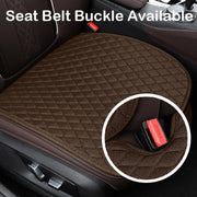 Non-Slip Rhombus Imitation Linen Car Seat Cushion, Color: Gray Back Row