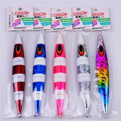 PROBEROS F125 Jogging Steelhead Deep Sea Boat Fishing Lure Rapid Sinking Sea Fishing Fake Bait, Size: 100g(Color E) - free shipping - PMC Jewellery - Order now!