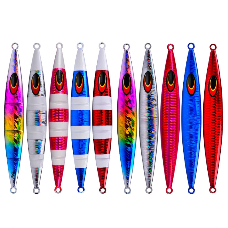 PROBEROS F125 Jogging Steelhead Deep Sea Boat Fishing Lure Rapid Sinking Sea Fishing Fake Bait, Size: 30g(Luminous  Color D)