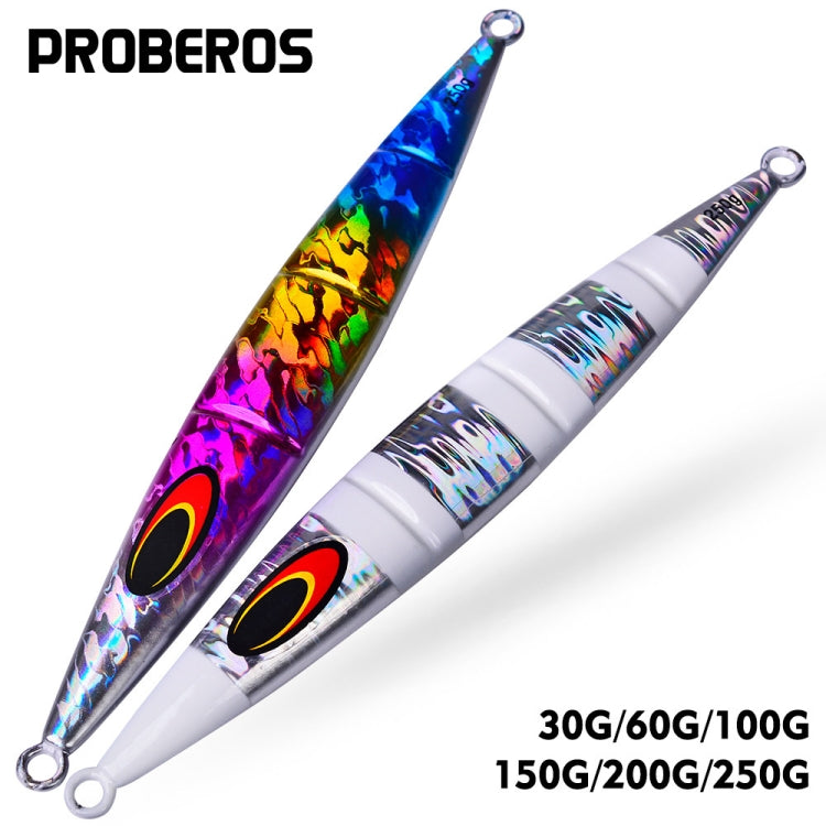 PROBEROS F125 Jogging Steelhead Deep Sea Boat Fishing Lure Rapid Sinking Sea Fishing Fake Bait, Size: 150g(Color E)