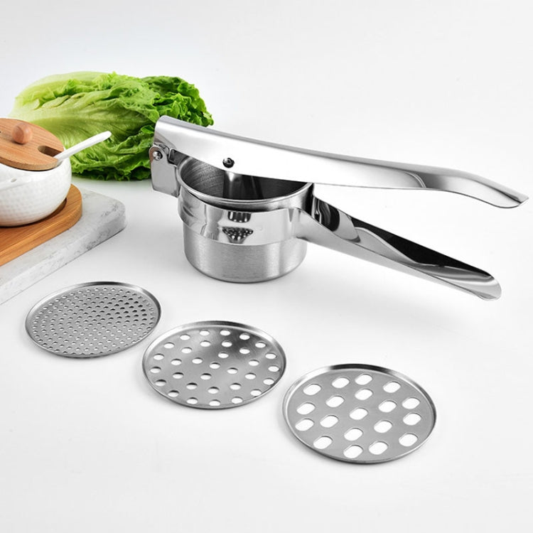 Stainless Steel Potato Press Manual Juicer Vegetable And Fruit Squeezer, Model: SJ-01 Bottom Hole - Stirrer & Squeezer by PMc TechLife | Online Shopping South Africa | PMc TechLife | Buy Now Pay Later Mobicred