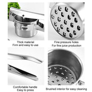 Stainless Steel Potato Press Manual Juicer Vegetable And Fruit Squeezer, Model: 3 In 1