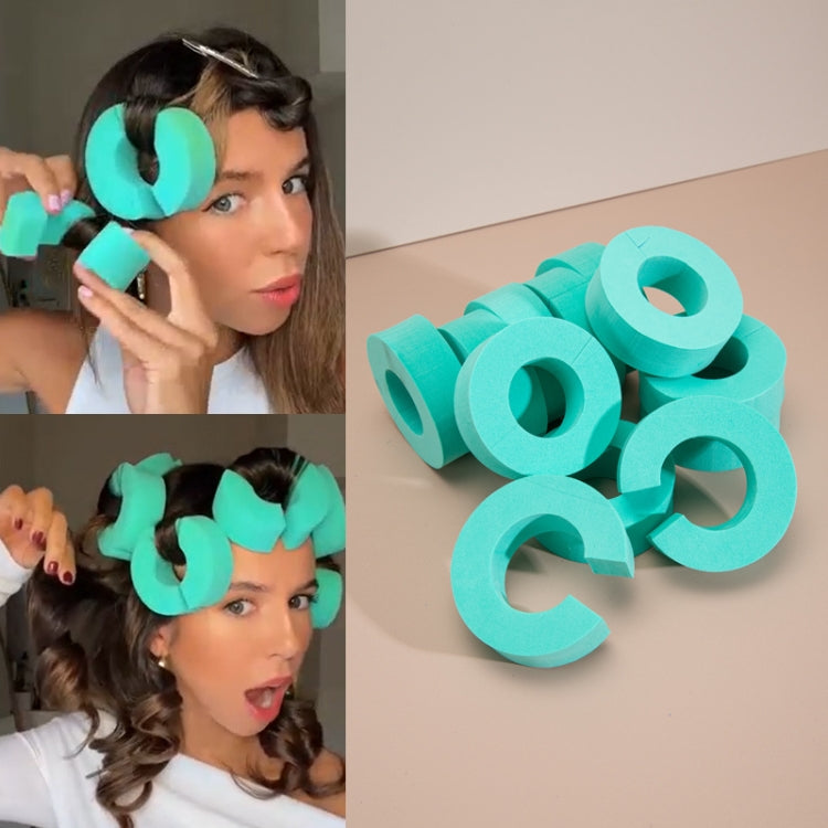 12pcs /Pack Small C-Shape Portable Hair Curler Beauty Fluffy No Heat No Harm Hair Sleeping Hair Roller(Red) - free shipping - PMC TechLife - Order now!