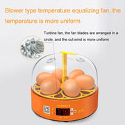 6-Eggs Small Household Experimental Children Smart Chicken Incubators, Spec: Automatic US Plug