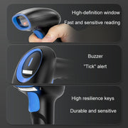 Supermarket Cashier Express Scanner Warehouse Handheld Barcode Scanning Device, Model: Wired 2-Dimensional