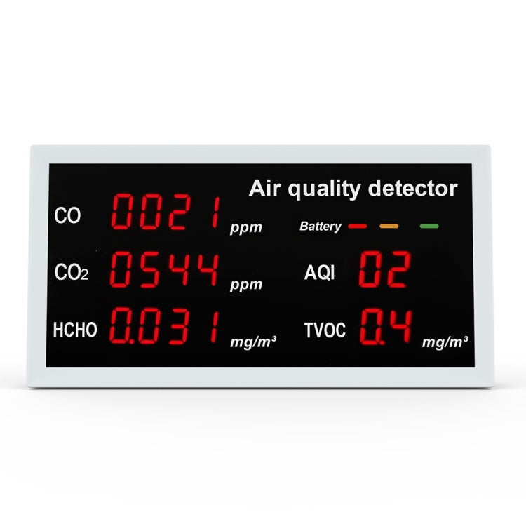 5-in-1 Indoor Home Portable Air Monitor TVOC Formaldehyde Detector(W17 White) - Air & Water Quality Tester by PMC TechLife | Online Shopping South Africa | PMC TechLife | Buy Now Pay Later Mobicred