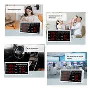 5-in-1 Indoor Home Portable Air Monitor TVOC Formaldehyde Detector(W17 White)