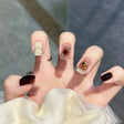 24pcs/box Handmade Nail Glitter Nail Jelly Glue Finished Patch, Color: BY1038(Wear Tool Bag) - Nail Stickers by PMC Jewellery | Online Shopping South Africa | PMC Jewellery | Buy Now Pay Later Mobicred