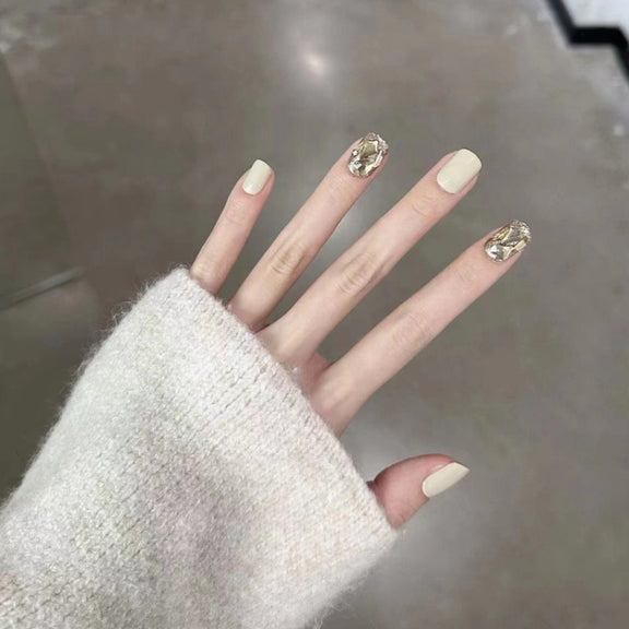 24pcs/box Handmade Nail Glitter Nail Jelly Glue Finished Patch, Color: BY99(Wear Tool Bag)