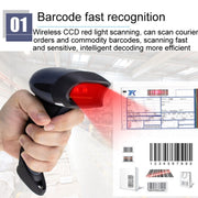 NETUM One-Dimensional Self-Sensing Code Sweeper Handheld Mobile Red Light Scanning Machine, Model: Wired