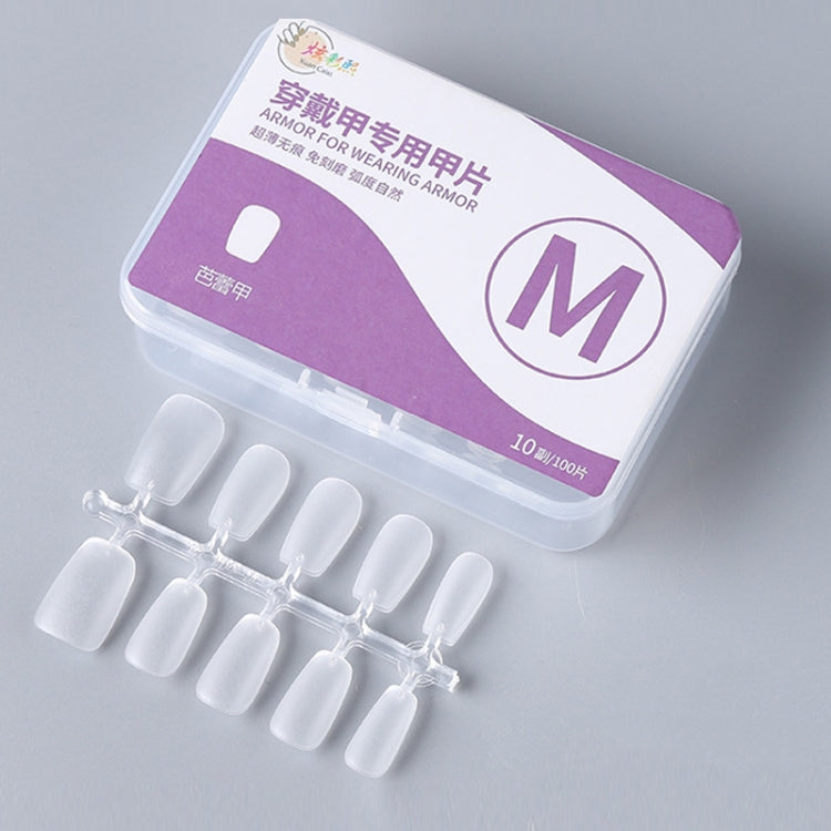 10pairs Of 100pcs/Box Frosted False Nails Artificial Tip, Shape: Ballet Nail M - free shipping - PMC Jewellery - Order now!