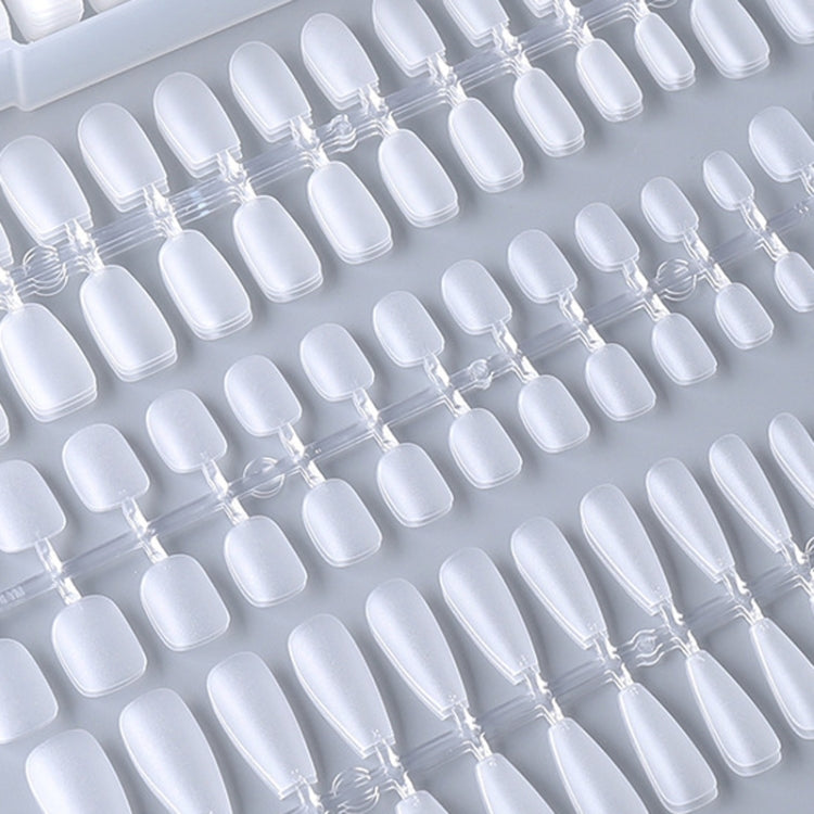 10pairs Of 100pcs/Box Frosted False Nails Artificial Tip, Shape: Long Ladder XS