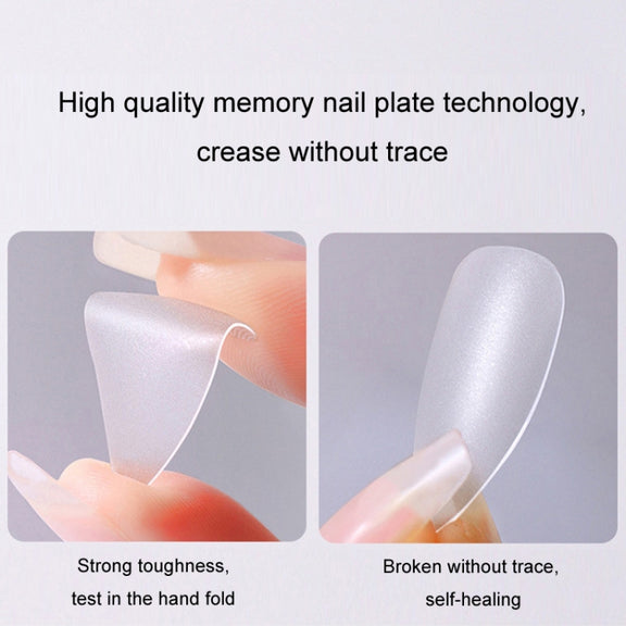 10pairs Of 100pcs/Box Frosted False Nails Artificial Tip, Shape: Short Square Circle S