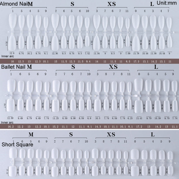 10pairs Of 100pcs/Box Frosted False Nails Artificial Tip, Shape: Long Ellipse L