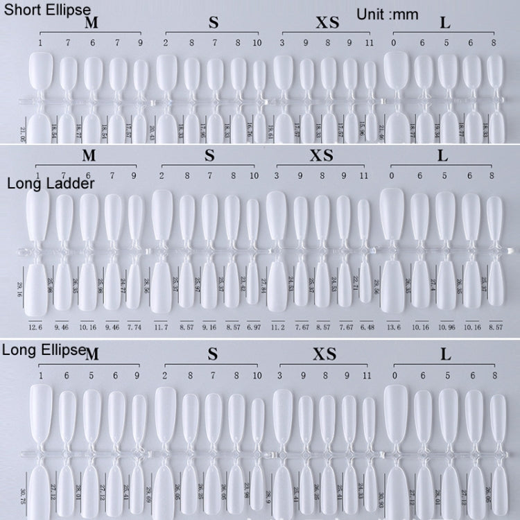 10pairs Of 100pcs/Box Frosted False Nails Artificial Tip, Shape: Short Square Circle S