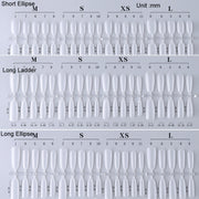 10pairs Of 100pcs/Box Frosted False Nails Artificial Tip, Shape: Short Square Circle XS