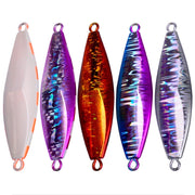 PROBEROS LF124 Deep Sea Iron Plate Lead Fish Fishing Lure Slow Sinking Rocking Luminous Boat Fishing Bait, Size: 60g(Color C)