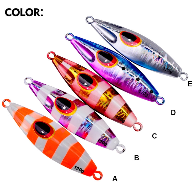 PROBEROS LF124 Deep Sea Iron Plate Lead Fish Fishing Lure Slow Sinking Rocking Luminous Boat Fishing Bait, Size: 80g(Color A) - Fishing Lures by PROBEROS | Online Shopping South Africa | PMC TechLife | Buy Now Pay Later Mobicred