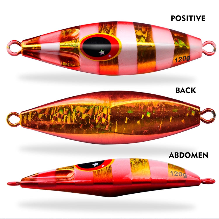 PROBEROS LF124 Deep Sea Iron Plate Lead Fish Fishing Lure Slow Sinking Rocking Luminous Boat Fishing Bait, Size: 120g(Color A) - free shipping - PMC TechLife - Order now!