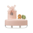 ZAY-H007 LED Light Double Spray Wireless Mini Desktop Windmill Music Humidifier(Pink) - free shipping - PMC TechLife - Order now!