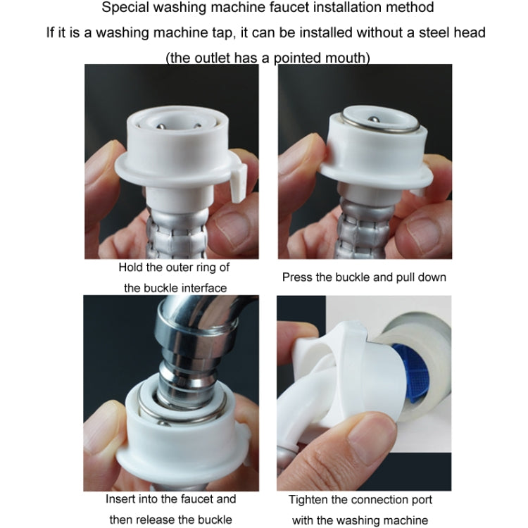 Fully Automatic Washing Machine Water Inlet Hose Adapter, Length: 2m - Washing Machine Parts by PMC TechLife | Online Shopping South Africa | PMC TechLife | Buy Now Pay Later Mobicred