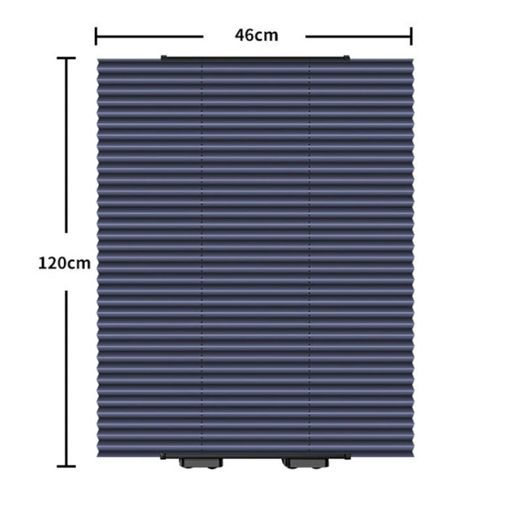 46 x 120cm Car Front Gear Auto Retractable Sunshade Household Pleated Window Covering - Sound & Heat Insulation Cotton by PMC TechLife | Online Shopping South Africa | PMC TechLife | Buy Now Pay Later Mobicred
