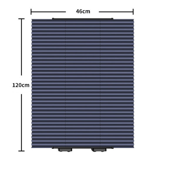 46 x 120cm Car Front Gear Auto Retractable Sunshade Household Pleated Window Covering