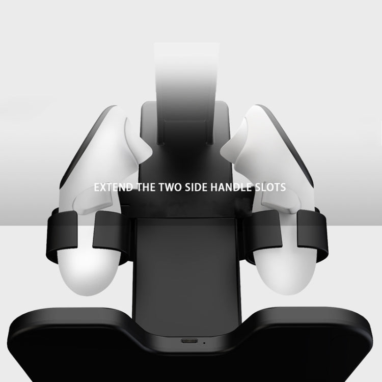 For Meta Quest 3 / 2 / Pro Charging Storage Stand With RGB Lights(Black) - VR Accessories by PMC TechLife | Online Shopping South Africa | PMC TechLife