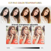 RGB Fill Light Photography Lamp With Hidden Folding Phone Clip & Cold Shoe Interface F-615