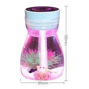 FH-068 Mini USB Car Home Colorful Light Bottle Micro Landscape Humidifier(Blue)
