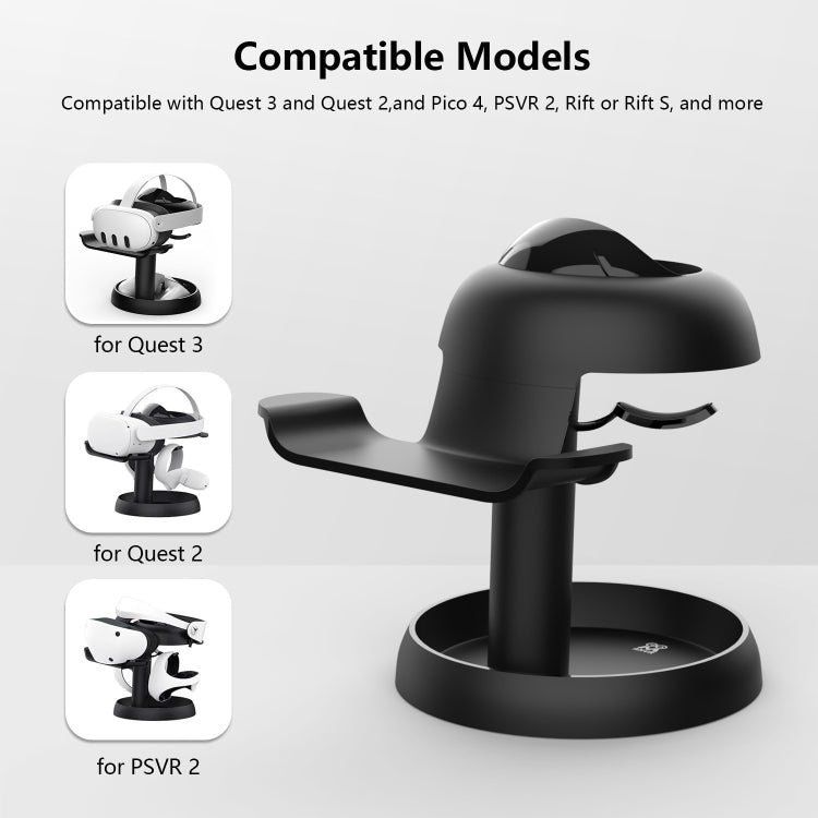 AMVR TYBP1 VR Desktop Storage Display Rack For Apple Vision Pro / Meta Quest 3 / Pico 4 / PlayStation VR 2(Black) - free shipping - PMC Jewellery - Order now!