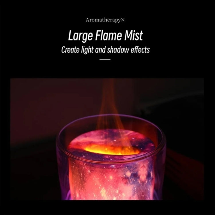 Colorful Light Flame Aromatherapy Humidifier Home Ambient Light Desktop Fragrance Diffuser(White) - Air Purifiers & Accessories by PMc TechLife | Online Shopping South Africa | PMc TechLife | Buy Now Pay Later Mobicred