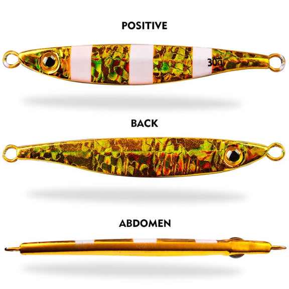 PROBEROS LF126 Long Casting Lead Fish Bait Freshwater Sea Fishing Fish Lures Sequins, Weight: 7g(Color E)