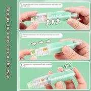 Push-Dry Quick Glue Stick Correction Tape Double Sided Adhesive For Handmade Handbook(White)