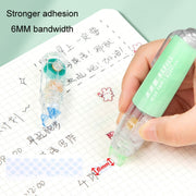 Push-Dry Quick Glue Stick Correction Tape Double Sided Adhesive For Handmade Handbook(Pink)