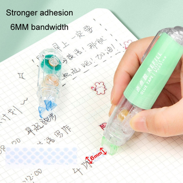 Push-Dry Quick Glue Stick Correction Tape Double Sided Adhesive For Handmade Handbook(White)