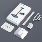 New Bee Dual Output Colorful Headset Display Rack HUB Expansion Headphone Holder, Color: Z8 Silver