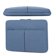 13/13.3 Inch  Houndstooth Pattern Oxford Cloth Laptop Bag Water-resistant Tablet Storage Bag(Pink)