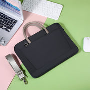 15 -16.1 Inch Oxford Cloth Laptop Bag Crossbody Carrying Case Briefcase(Black)