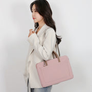 14 -14.6 Inch Oxford Cloth Laptop Bag Crossbody Carrying Case Briefcase(Gray)