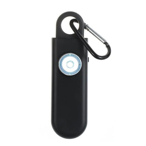 Women Personal Anti-pervert Alarm Outdoor LED Flashing Light Alarm(Black)