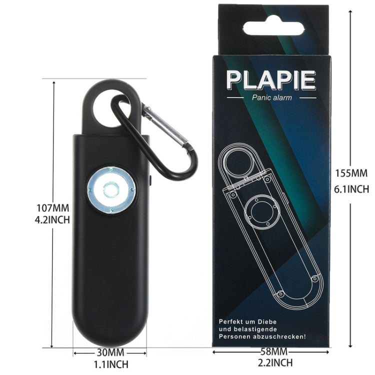 Women Personal Anti-pervert Alarm Outdoor LED Flashing Light Alarm(Black) - Anti-lost Alarm by PMC Jewellery | Online Shopping South Africa | PMC Jewellery | Buy Now Pay Later Mobicred