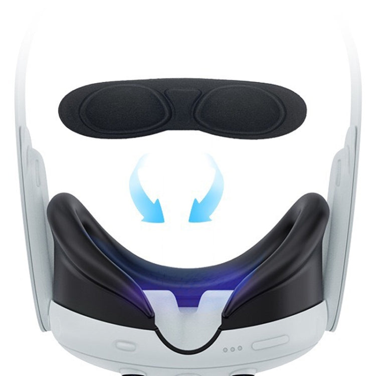 For Meta Quest 3 PC Protective Shell, Style: 7 In 1 (Ordinary Transparent Blue)