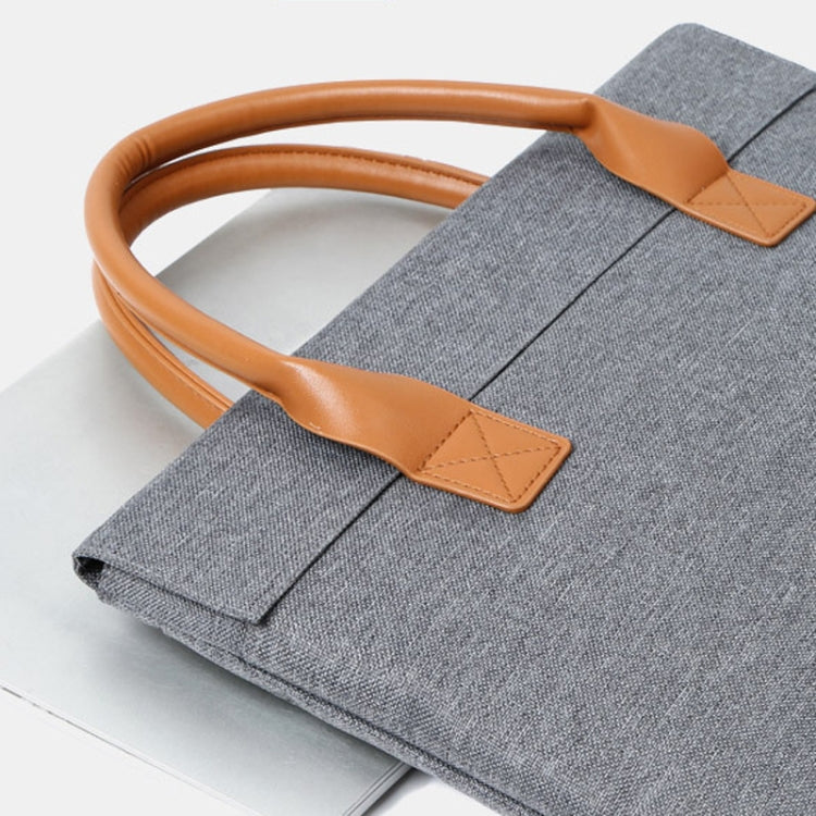 14 Inch Oxford Cloth Lightweight Portable Laptop Bag With PU Handle(Blue) - 14.1 inch by PMC Jewellery | Online Shopping South Africa | PMC Jewellery | Buy Now Pay Later Mobicred
